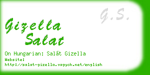 gizella salat business card